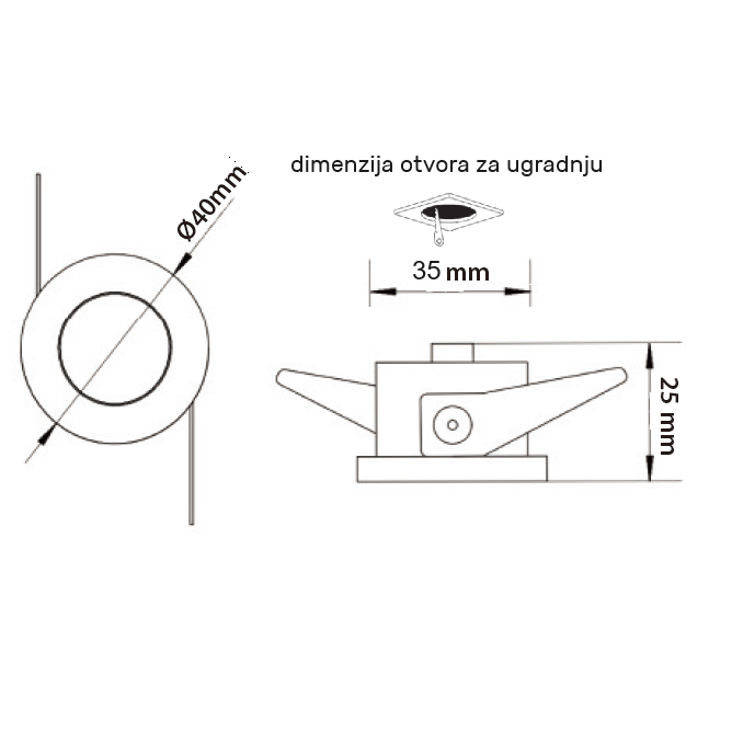 led-rozetna-l1030-3-okrugla-3w-4000k-crna LED ROZETNA L1030-3 OKRUGLA 3W 4000K CRNA - Slika 1