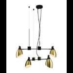 LUNA 111 LUSTER 4*E14 GOLD/BLACK - Slika 2