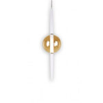 LUNA 151 VISILICA G9 WITHOUT BULB-AMBER GLASS - Slika 2