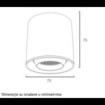 MAGNETIC SLIM SVETILJKA LED26-YT80 6W 3000K 24° 48V DC BELA - Slika 3