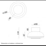 MONARI 21 ZIDNA LAMPA 1.5W 3000K - Slika 3