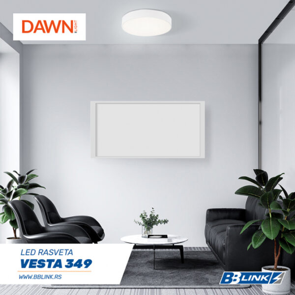 VESTA 349 PLAFONSKA SVETILJKA 30W 3000/4000K BELA