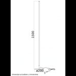 VESTA 364 PODNA LAMPA 18W 3000K CRNA
