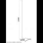 VESTA 364 PODNA LAMPA 18W 3000K CRNA - Slika 3