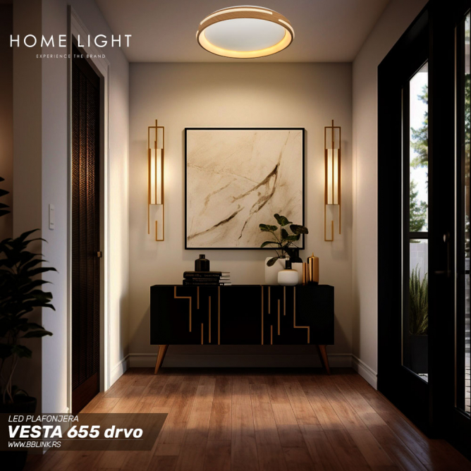 vesta-655-plafonska-svetiljka-48w-300040006000k-drvo VESTA 655 PLAFONSKA SVETILJKA 48W 3000/4000/6000K DRVO - Slika 1