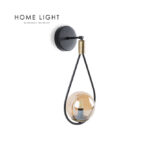 YAGMUR 19012 ZIDNA LAMPA 1*G9 CRNA/MESING - Slika 2