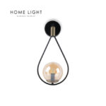 YAGMUR 19012 ZIDNA LAMPA 1*G9 CRNA/MESING